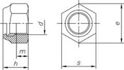Hex lock nuts