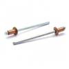 Blind rivet DIN7337 Coper - Steel