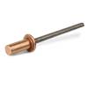 Blind rivet DIN7337 Coper - Steel closed