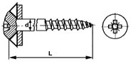 Metal roofing screws